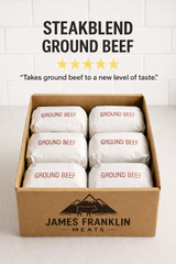 James Franklin Ground Beef 20 pound box – 100% Utah Raised, No Additives, Ranch Raised Beef