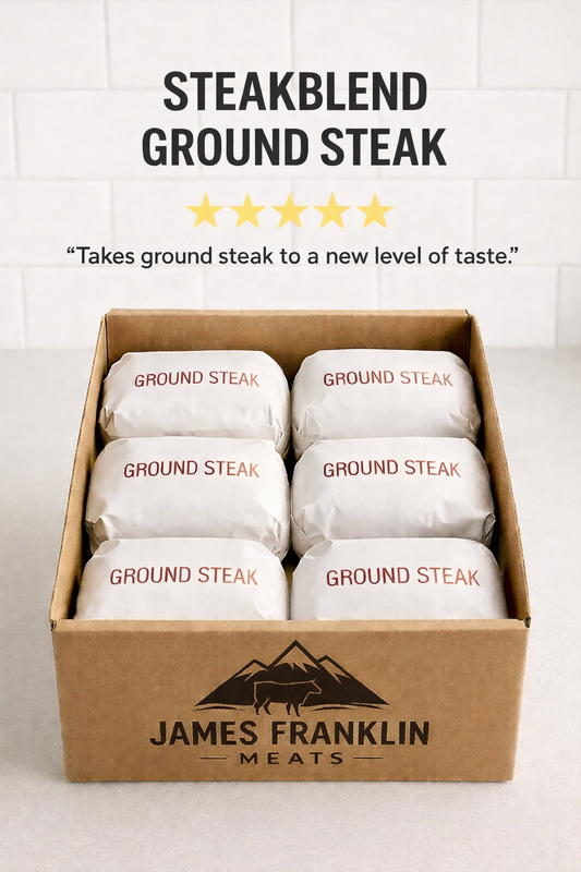 STEAKBLEND Ground Steak - Premium Blend - 40 Pound Box